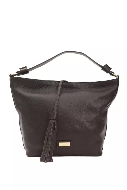 Pompei Donatella Brown Leather Women Shoulder Bag - ClickThatClicks 