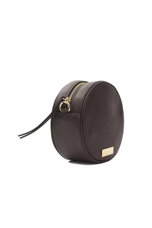 Pompei Donatella Brown Leather Women Crossbody Bag - ClickThatClicks 