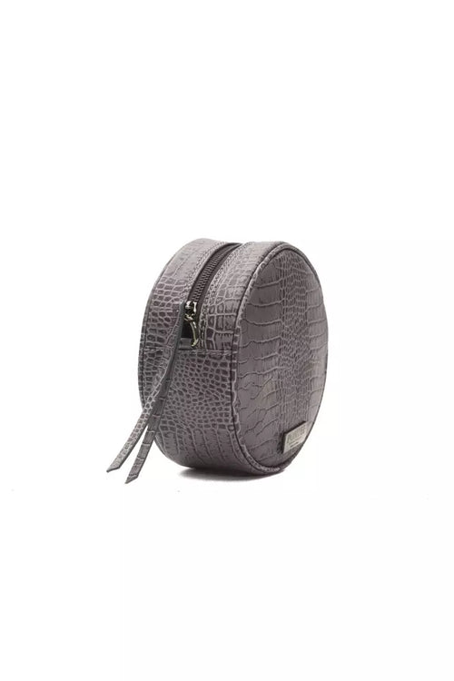 Pompei Donatella Gray Leather Women Crossbody Bag - ClickThatClicks 