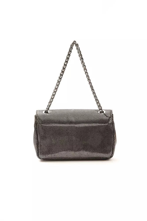 Pompei Donatella Gray Leather Women Crossbody Bag - ClickThatClicks 