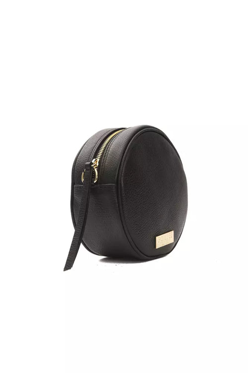 Pompei Donatella Black Leather Women Crossbody Bag - ClickThatClicks 