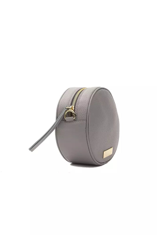 Pompei Donatella Gray Leather Women Crossbody Bag - ClickThatClicks 