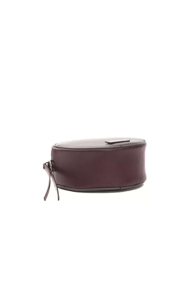 Pompei Donatella Burgundy Leather Crossbody Bag - ClickThatClicks 