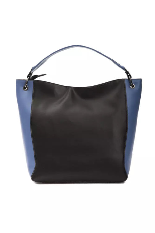 Pompei Donatella Black Leather Women Shoulder Bag - ClickThatClicks 