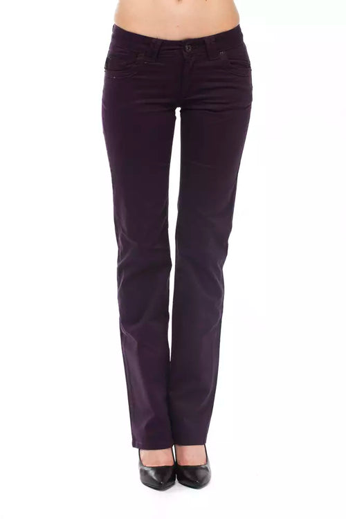 Ungaro Fever Purple Cotton Women Jeans - ClickThatClicks 