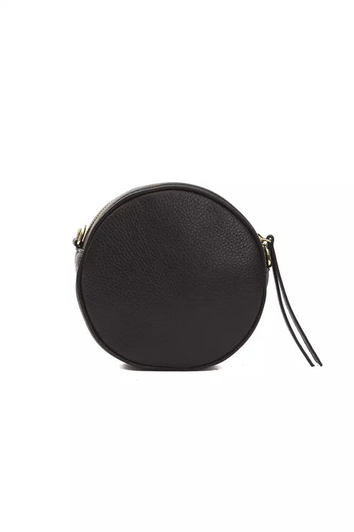 Pompei Donatella Black Leather Women Crossbody Bag - ClickThatClicks 