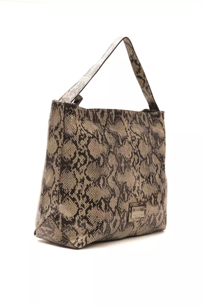 Pompei Donatella Brown Leather Women Shoulder Bag - ClickThatClicks 