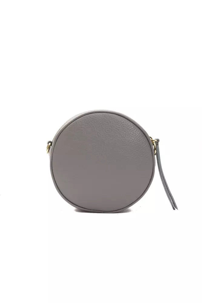 Pompei Donatella Gray Leather Women Crossbody Bag - ClickThatClicks 
