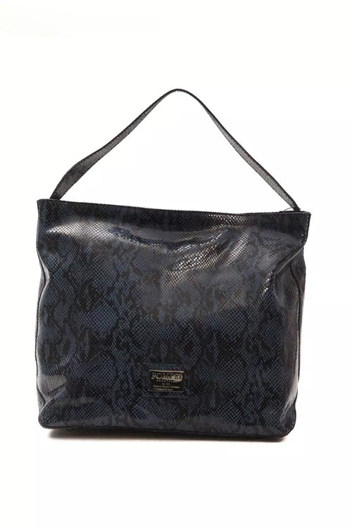 Pompei Donatella Blue Leather Women Shoulder Bag - ClickThatClicks 