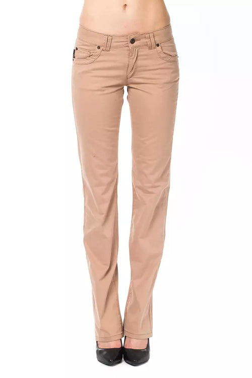 Ungaro Fever Beige Cotton Women's Jean - ClickThatClicks 