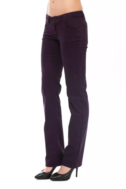 Ungaro Fever Purple Cotton Women Jeans - ClickThatClicks 