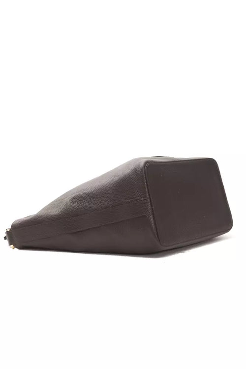 Pompei Donatella Brown Leather Women Shoulder Bag - ClickThatClicks 
