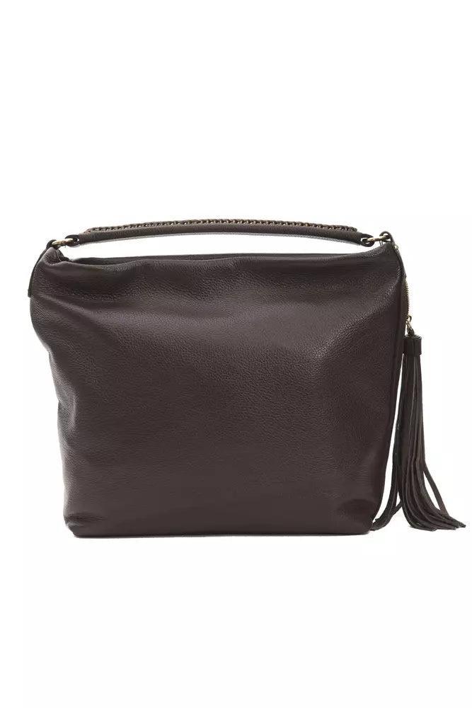 Pompei Donatella Brown Leather Women Shoulder Bag - ClickThatClicks 