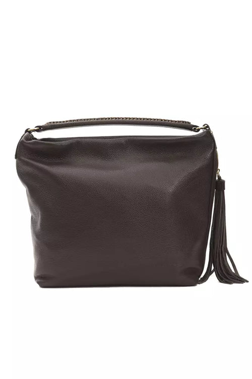 Pompei Donatella Brown Leather Women Shoulder Bag - ClickThatClicks 