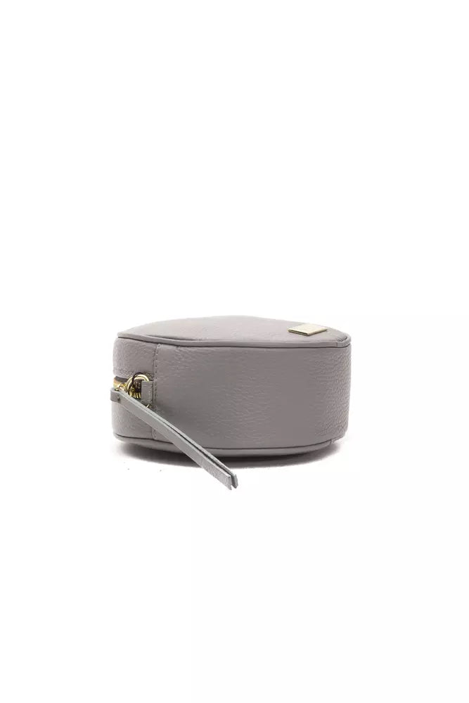 Pompei Donatella Gray Leather Women Crossbody Bag - ClickThatClicks 