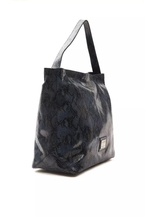 Pompei Donatella Blue Leather Women Shoulder Bag - ClickThatClicks 