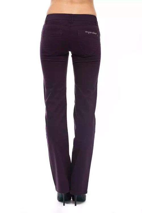 Ungaro Fever Purple Cotton Women Jeans - ClickThatClicks 
