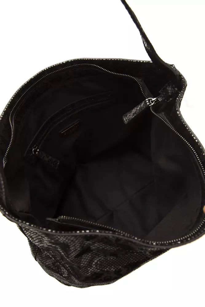 Pompei Donatella Gray Leather Women Shoulder Bag - ClickThatClicks 
