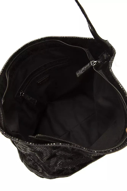 Pompei Donatella Gray Leather Women Shoulder Bag - ClickThatClicks 