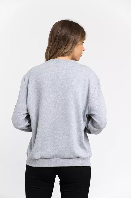 Trussardi Gray Cotton Women Sweatshirt - ClickThatClicks 