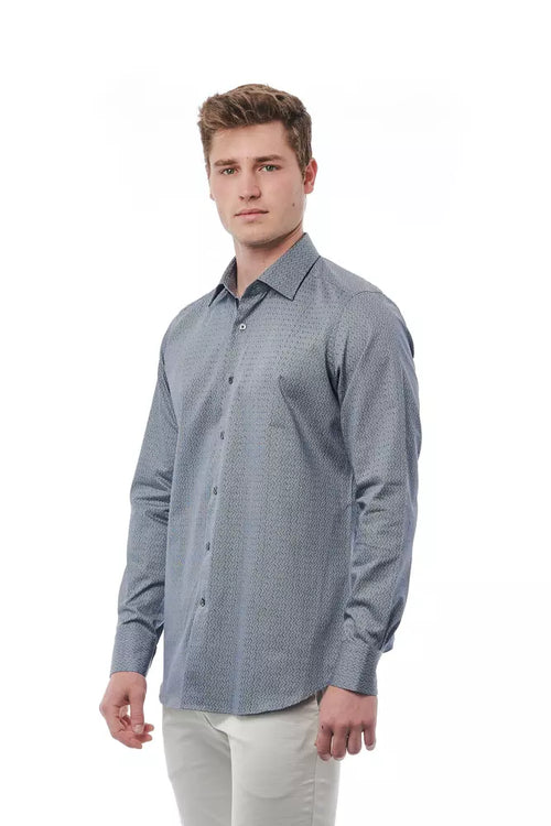 Bagutta Black Cotton Men Shirt - ClickThatClicks 