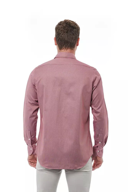 Bagutta Red Cotton Men Shirt - ClickThatClicks 