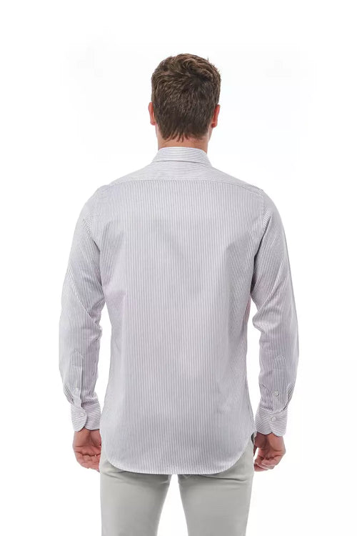 Bagutta White Cotton Men Shirt - ClickThatClicks 