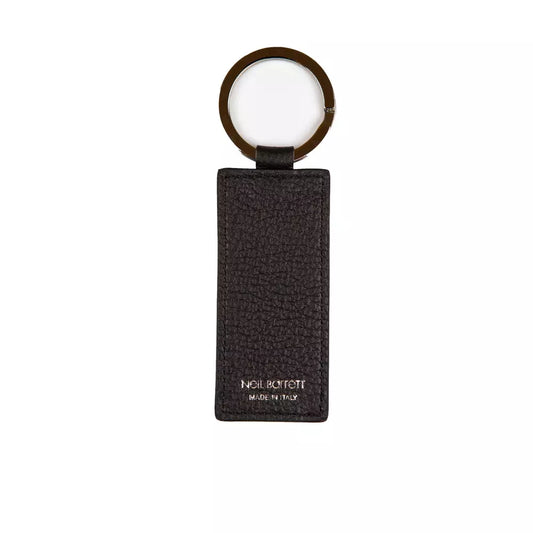Neil Barrett Black Leather Men Keychain - ClickThatClicks 