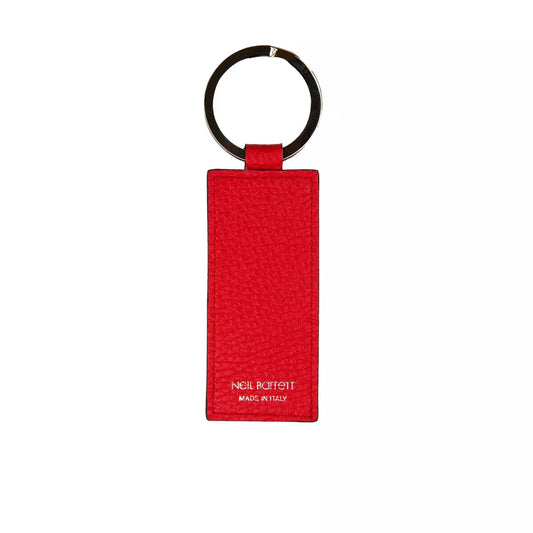 Neil Barrett Red Leather Men Keychain - ClickThatClicks 