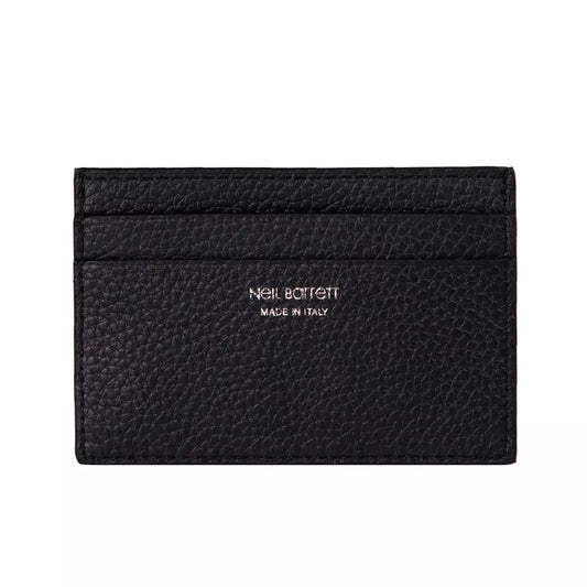 Neil Barrett Black Leather Men Wallet - ClickThatClicks 