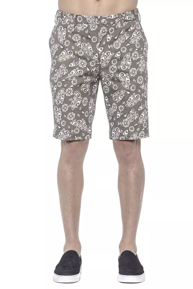 PT Torino Green Cotton Men Bermuda Short - ClickThatClicks 