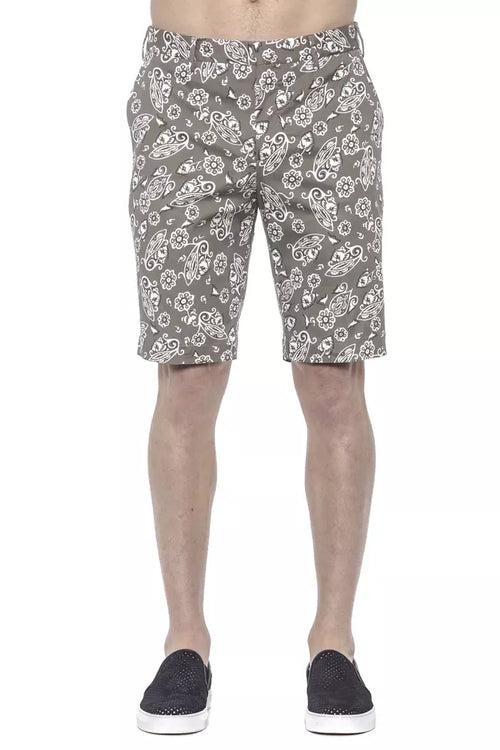 PT Torino Green Cotton Men Bermuda Short - ClickThatClicks 