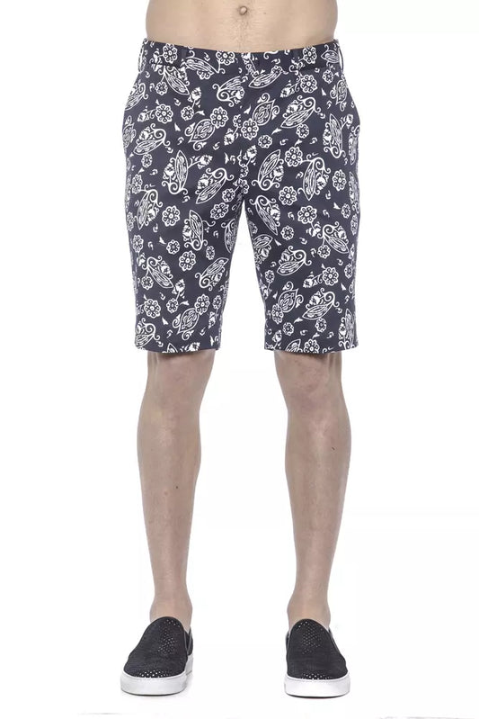 PT Torino Blue Cotton Men's Bermuda Shorts - ClickThatClicks 