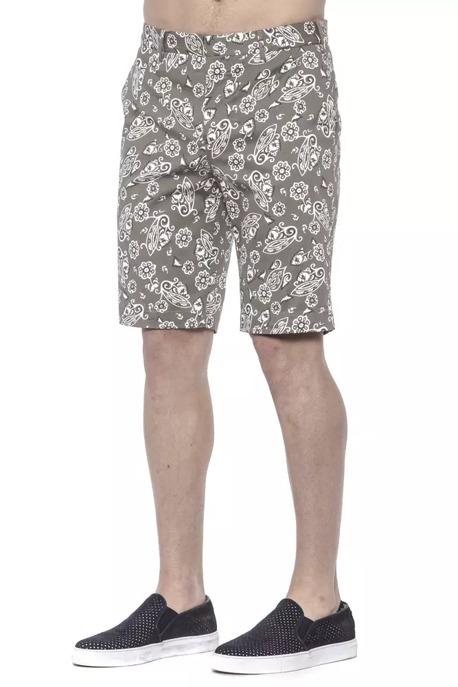 PT Torino Green Cotton Men Bermuda Short - ClickThatClicks 