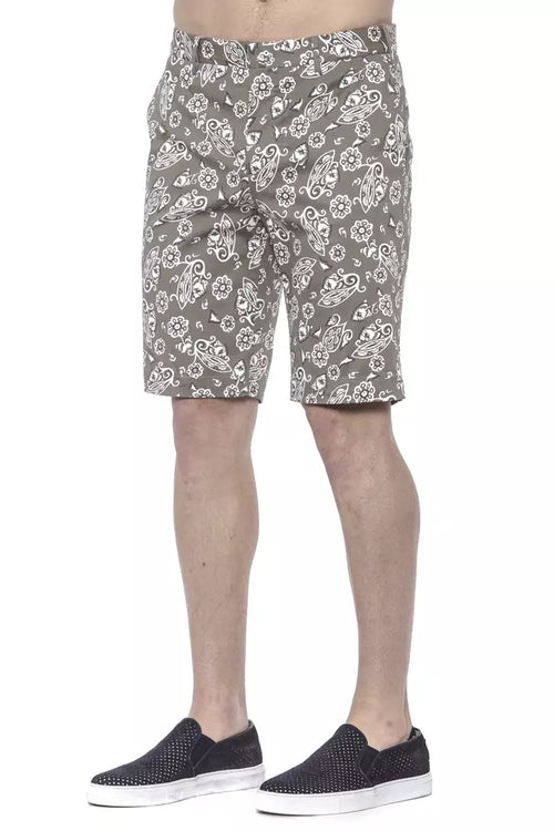 PT Torino Green Cotton Men Bermuda Short - ClickThatClicks 