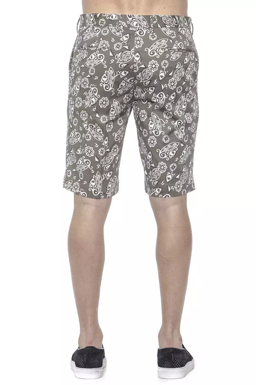 PT Torino Green Cotton Men Bermuda Short - ClickThatClicks 