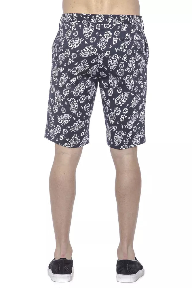 PT Torino Blue Cotton Men's Bermuda Shorts - ClickThatClicks 