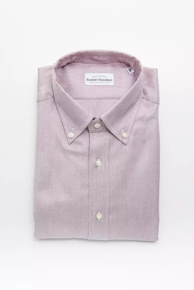 Robert Friedman Red Cotton Men's Shirt - ClickThatClicks 