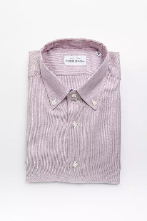 Robert Friedman Red Cotton Men's Shirt - ClickThatClicks 