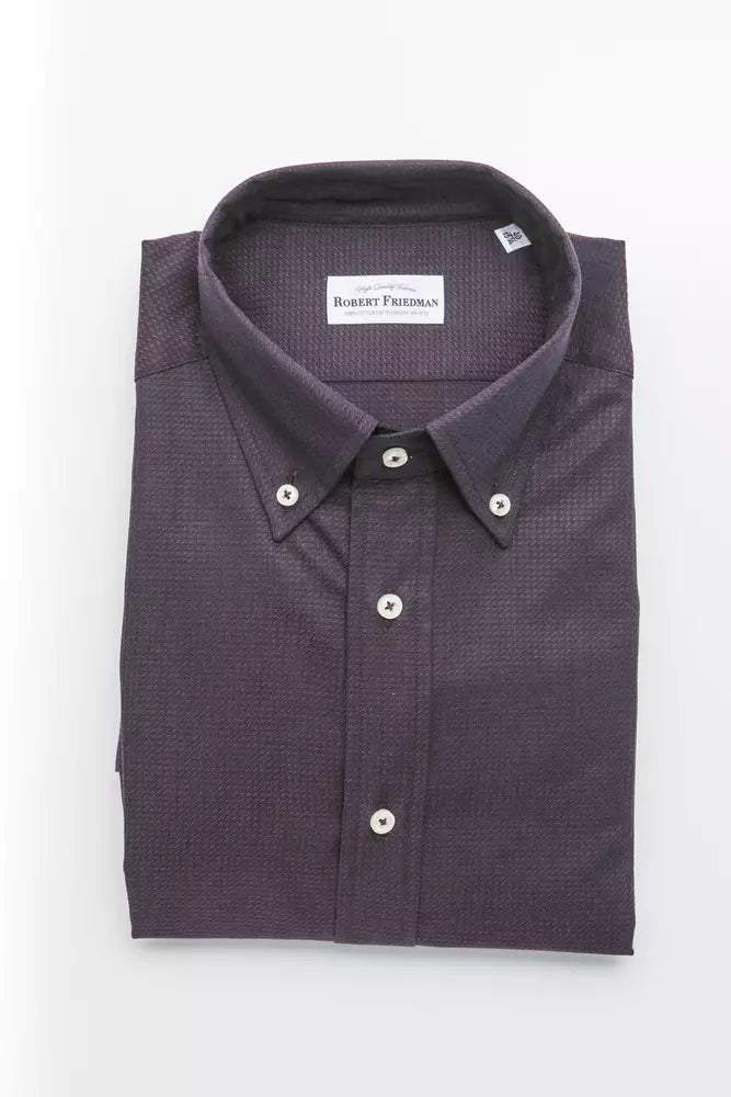Robert Friedman Black Cotton Men's Shirt - ClickThatClicks 