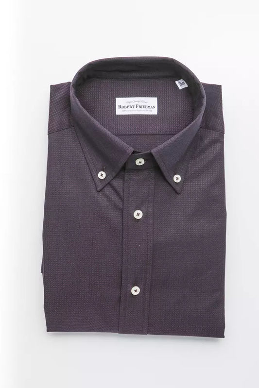 Robert Friedman Black Cotton Men's Shirt - ClickThatClicks 
