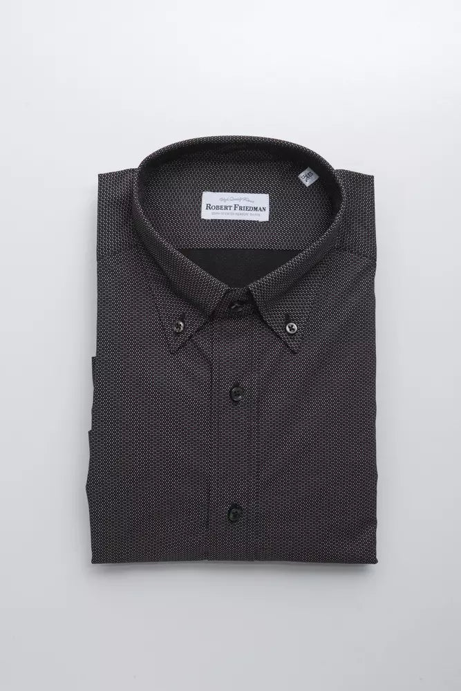 Robert Friedman Black Cotton Men's Shirt - ClickThatClicks 