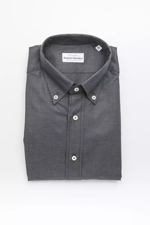 Robert Friedman Green Cotton Men Shirt - ClickThatClicks 