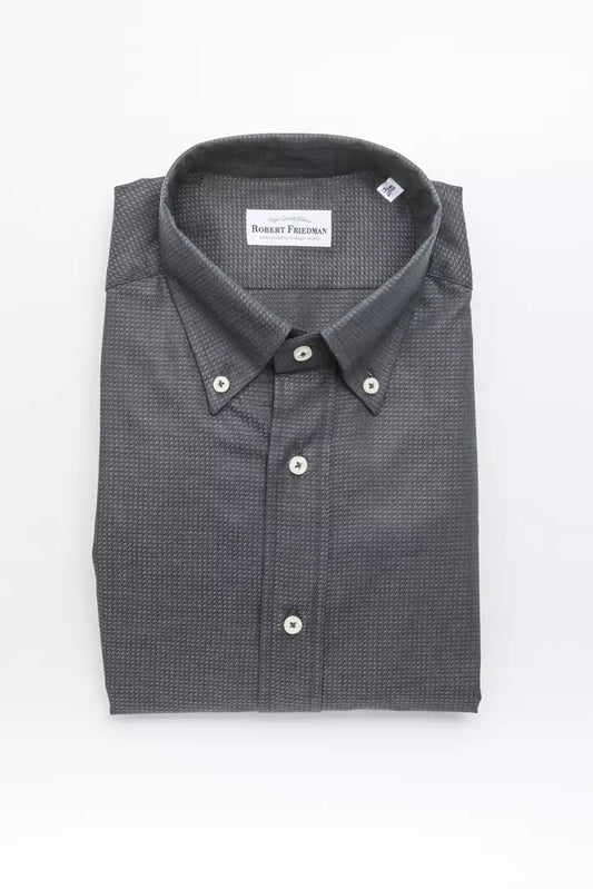 Robert Friedman Green Cotton Men Shirt - ClickThatClicks 