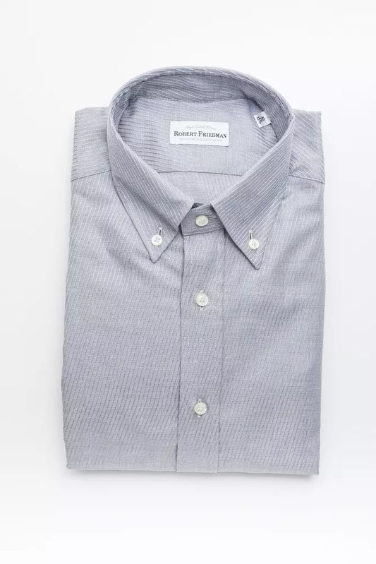 Robert Friedman Beige Cotton Men Shirt - ClickThatClicks 