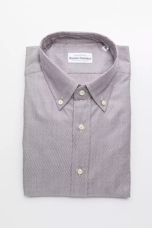Robert Friedman Beige Cotton Men Shirt - ClickThatClicks 