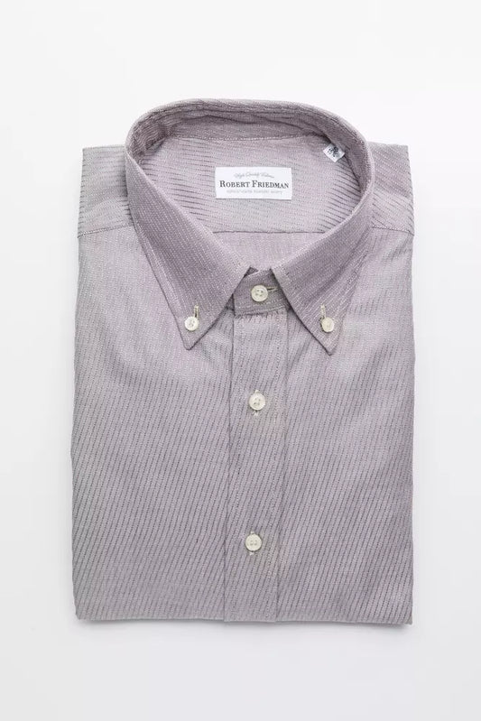 Robert Friedman Beige Cotton Men Shirt - ClickThatClicks 