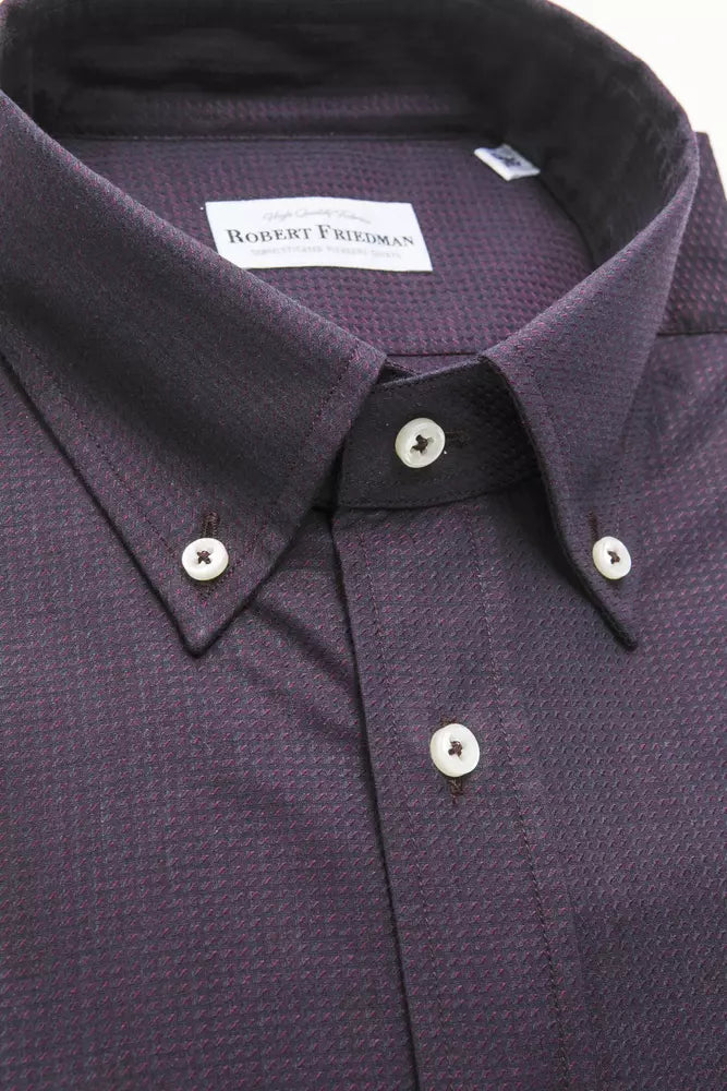 Robert Friedman Black Cotton Men's Shirt - ClickThatClicks 