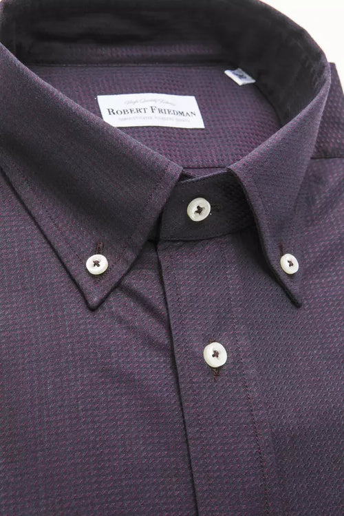 Robert Friedman Black Cotton Men's Shirt - ClickThatClicks 