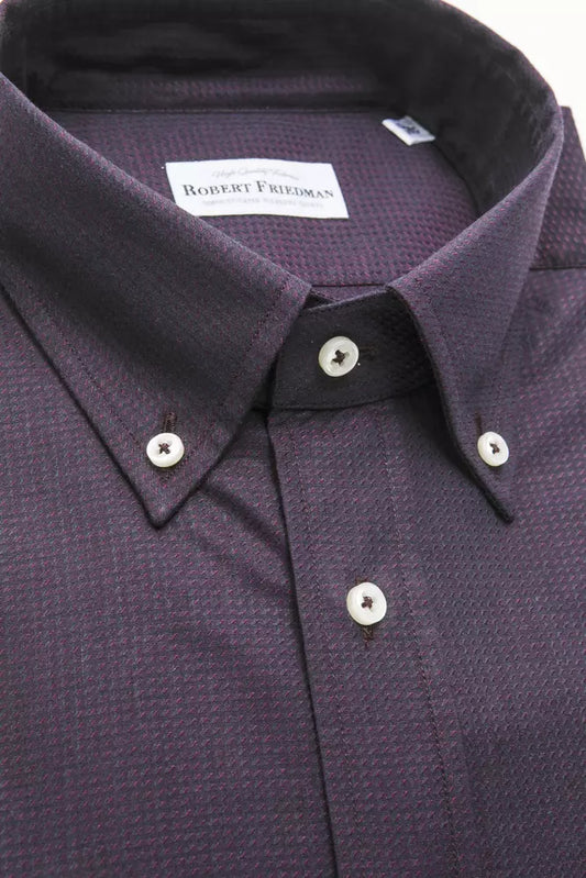 Robert Friedman Black Cotton Men's Shirt - ClickThatClicks 